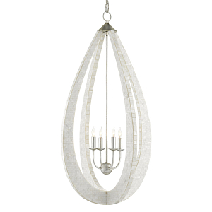 Люстра каплевидной формы покрытая перламутровой мозаикой Soft Pearl Shape