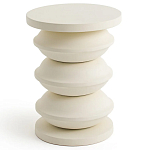 Фигурный приставной столик кремового цвета  AMORPHOUS варинант исполнения - 1 | Loft Concept в Москве