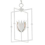 Подвесной светильник белый c абажуром в виде цветка тюльпана White Tulips варинант исполнения - 2 | Loft Concept в Москве