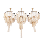 Люстра большая из золотистых металлических цепочек Atlantis Chain варинант исполнения - 2 | Loft Concept в Москве