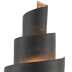 Бра в форме спирали черное с золотой внутренней отделкой Warm Glow варинант исполнения - 1 | Loft Concept в Москве