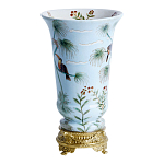 Ваза из фарфора с бронзовыми элементами Tropical Garden варинант исполнения - 2 | Loft Concept в Москве