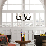 Люстра с плафонами в виде черно-белых дисков Ideal Shade Combination варинант исполнения - 2 | Loft Concept в Москве