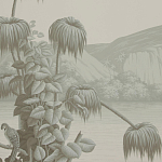 Обои ручная роспись Le Brésil Crystal Grey варинант исполнения - 3 | Loft Concept в Москве