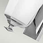 Бра с белым матовым плафоном на прямоугольном основании цвета хром Hinkley варинант исполнения - 3 | Loft Concept в Москве