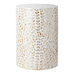 Столик с инкрустацией с перламутровым узором Jean Cream варинант исполнения - 1 | Loft Concept в Москве