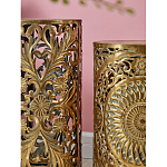 Столик приставной с цветочной резной фактурой Madagascar варинант исполнения - 4 | Loft Concept в Москве