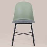 Стул из прочного пластика на металлическом основании Anora Green  варинант исполнения - 2 | Loft Concept в Москве
