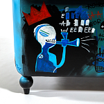 Кресло "Баския и Уорхол" Basquiat Warhol graffiti chair натуральная кожа варинант исполнения - 9 | Loft Concept в Москве