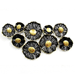 Панно настенное Blank Sheet  Black flower варинант исполнения - 1 | Loft Concept в Москве