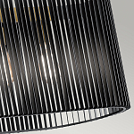 Люстра подвесная овальной формы с металлическим решетчатым абажуром матово-черного цвета и 5 лампами Kichler варинант исполнения - 5 | Loft Concept в Москве