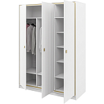 Шкаф белый трёхдверный для одежды Antique Order варинант исполнения - 2 | Loft Concept в Москве