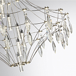 Люстра подвесная из металла с прозрачными подвесками из хрусталя Quasar 93 варинант исполнения - 10 | Loft Concept в Москве