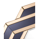 Зеркало восьмиугольное в черно-золотистой раме Pairing варинант исполнения - 2 | Loft Concept в Москве