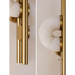 Бра  с фигурным мраморным рассеивателем Spiral of Warm Light варинант исполнения - 5 | Loft Concept в Москве