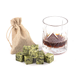 Камни для охлаждения виски из натурального камня змеевик Natural Stone Cube варинант исполнения - 5 | Loft Concept в Москве