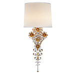 Бра с цветочным основанием и тканевым абажуром Tugella Flower Lamp варинант исполнения - 1 | Loft Concept в Москве