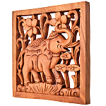 Панно из дерева слов и цветы Panel With Animals варинант исполнения - 2 | Loft Concept в Москве