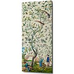 Постер на холсте в стиле шинуазри с изображением сада Beige Chinoiserie Imperial Garden Poster варинант исполнения - 1 | Loft Concept в Москве