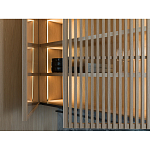 Кухонный гарнитур из камня и дерева с раздвижными дверцами TIVALÌ 2.0 Dada Engenereed Kitchen варинант исполнения - 6 | Loft Concept в Москве