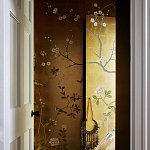 Обои ручная роспись Badminton Deep Rich Gold gilded paper варинант исполнения - 3 | Loft Concept в Москве