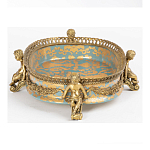 Чаша с орнаментом на ножках в виде бронзовых ангелов Eden Garden варинант исполнения - 3 | Loft Concept в Москве