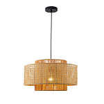 Подвесной светильник с абажуром из плтеного бамбука Light Inside the Cell варинант исполнения - 2 | Loft Concept в Москве
