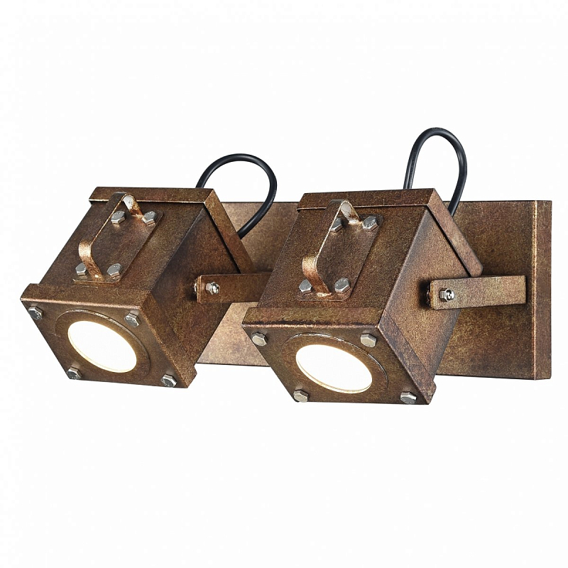 Спот Box Spot 2 Искусственная бурая ржавчина в Москве | Loft Concept 