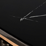 Комод черный округлой формы с рельефным фасадом Black Cut варинант исполнения - 6 | Loft Concept в Москве