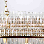 Люстра подвесная овальная со стеклянными трубками Nembus варинант исполнения - 4 | Loft Concept в Москве