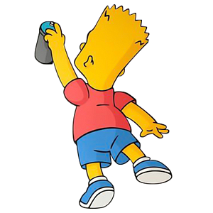 Арт-объект на стену Bart Simpson