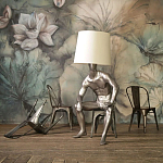 Лампа MALE MANNEQUIN LAMP с абажуром варинант исполнения - 2 | Loft Concept в Москве