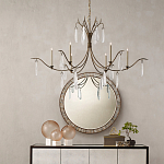 Люстра с прозрачными каплевидными подвесками Elegant Thin Chandelier варинант исполнения - 2 | Loft Concept в Москве