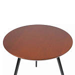 Кофейный столик с круглой столешницей на 3-х черных ножках Laconic Stylish Design варинант исполнения - 1 | Loft Concept в Москве