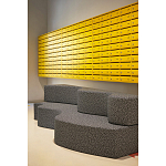 Дизайнерский модульный диван волнистой формы с цветным принтом Poltronova Superonda Sofa варинант исполнения - 17 | Loft Concept в Москве