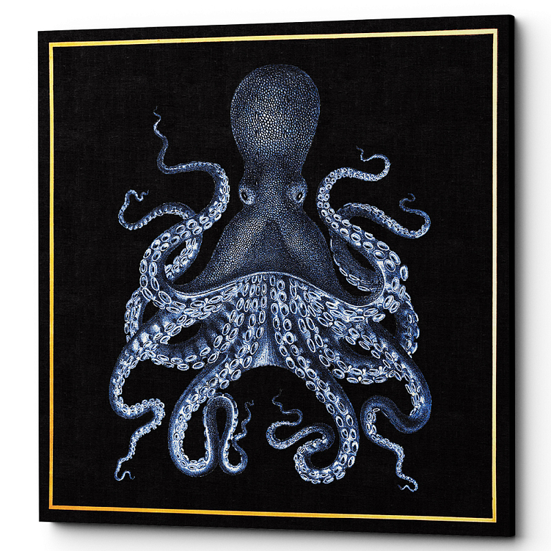  Blue Octopus Poster 2      | Loft Concept 