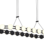 Люстра овальная с круглыми светодиодными источниками света Maxine Light варинант исполнения - 11 | Loft Concept в Москве