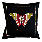Подушка декоративная бабочка цветной узор Ikat Pattern варинант исполнения - 1 | Loft Concept в Москве