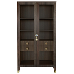 Дизайнерский шкаф витрина Elsa Dreams Walnut с 4-мя ящиками варинант исполнения - 9 | Loft Concept в Москве