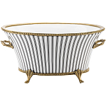 Кашпо Black white stripe варинант исполнения - 1 | Loft Concept в Москве