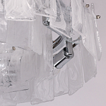 Люстра круглая с подвесными прямоугольными пластинами из стекла Glacier Panels варинант исполнения - 8 | Loft Concept в Москве