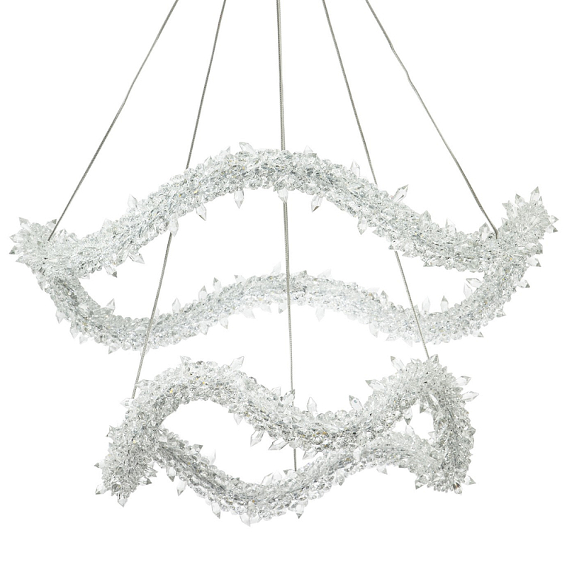      Gilbertine Crystal Wavy Ring Chandelier     | Loft Concept 