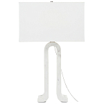 Настольная лампа на арочном корпусе с прямоугольным абажуром One Piece Support варинант исполнения - 4 | Loft Concept в Москве