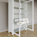 Дизайнерский шкаф витрина Elsa Dreams White с 4-мя ящиками варинант исполнения - 7 | Loft Concept в Москве