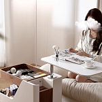 Журнальный столик передвижной с подъемной столешницей Table Trolley варинант исполнения - 3 | Loft Concept в Москве