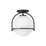 Потолочный светильник с плафоном в форме белого матового шара Hinkley варинант исполнения - 1 | Loft Concept в Москве