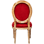 Стул из натурального бука красное с цветным принтом Impressionism in Color варинант исполнения - 2 | Loft Concept в Москве