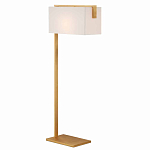Торшер с прямоугольным абажуром на золотом металлическом каркасе Rectangular Plane  варинант исполнения - 1 | Loft Concept в Москве