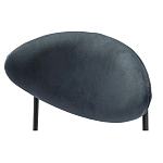 Стул металлический с мягкой спинкой и сиденьем из велюра Alfie Chair варинант исполнения - 6 | Loft Concept в Москве