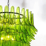 Люстра из семи ярусов зеленого стекла Independence варинант исполнения - 3 | Loft Concept в Москве